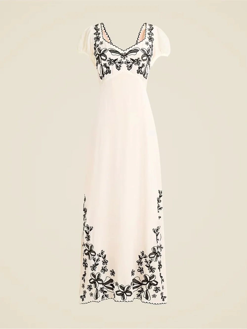 J.Crew Embroidered Empire-waist Slip Dress NWT Size 2